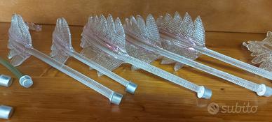 seti di foglie in vetro murano