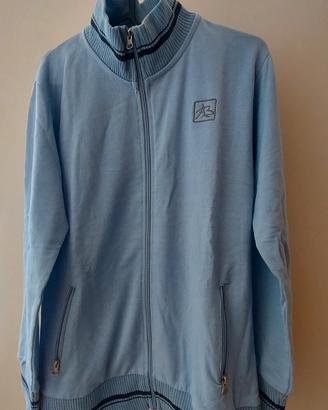 Felpa in cotone con zip