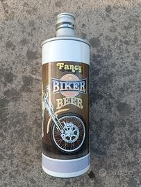 Lattina/Bottiglia Birra Vintage "Fancy Biker Beer"