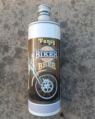 Lattina/Bottiglia Birra Vintage "Fancy Biker Beer"