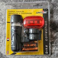 coppia fanalino anteriore e posteriore per bicicle