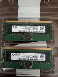 2x8gb = 16gb RAM SODIMM ddr5 5600mhz