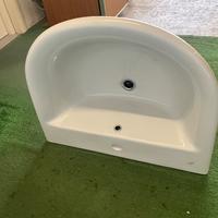 Lavabo con semicolonna Fiorile