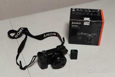 Sony A6400 + obiettivo 16-50mm kit + Scheda SD 4Gb