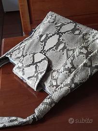 Borsa di pelle di pitone come nuovo