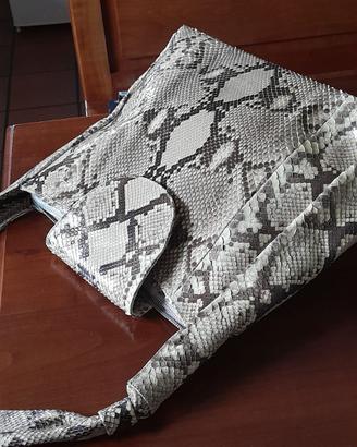 Borsa di pelle di pitone come nuovo