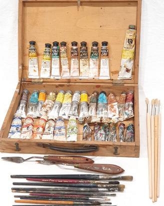 Colori olio extrafine top marche Valigetta Vintage