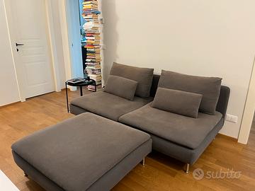 Divano Ikea Soderhamn con pouf