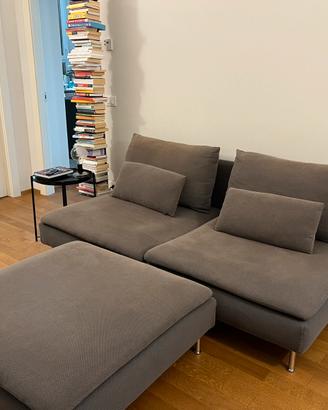 Divano Ikea Soderhamn con pouf