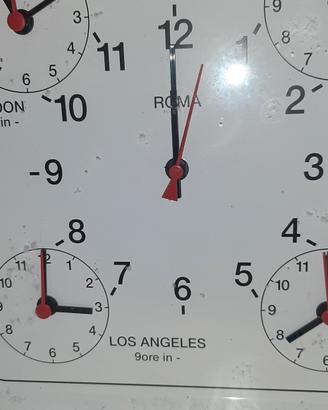 OROLOGIO CON ORE UNIVERSALI