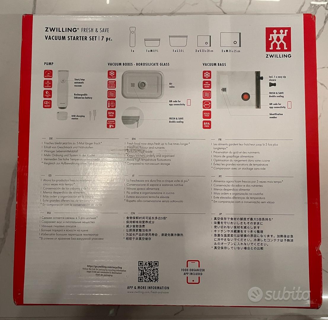 ZWILLING FRESH & SAVE, Set sottovuoto vetro M/L - Arredamento e Casalinghi  In vendita a Milano