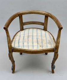 Coppia poltroncine legno