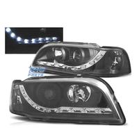 FARI PER VOLVO S40 V40 96-00 LUCE DIURNA LED NERO