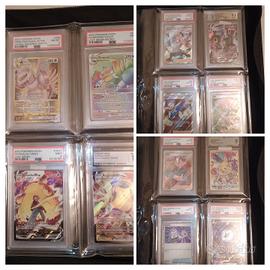 lotto 50 carte Pokemon inglesi gradate+ Raccoglito