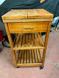 Carrello cucina in faggio