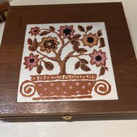 Set vintage da bar in scatola legno giapponese