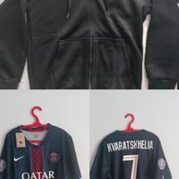 maglia PSG home+felpa Ralph Lauren nera