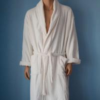 Accappatoio Uomo taglia xl Bianco sciallato