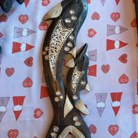 Delfini in legno