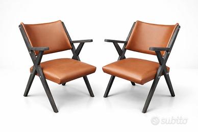 Coppia poltrone DAL VERA vintage legno design