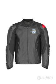 GIACCA MV AGUSTA SPR LEATHER JACKET DAINESE