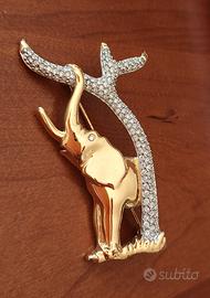 spilla Swarovski elefante
