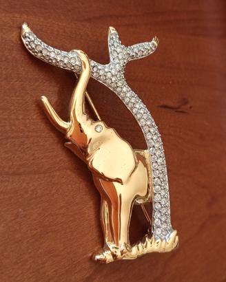 spilla Swarovski elefante