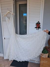 abito da sposa nuovo Atelier emè in pizzo tg 42