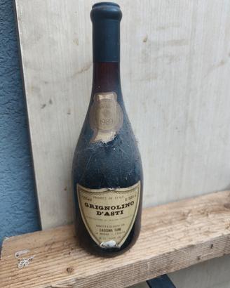 bottiglia grignolino d'asti 1989