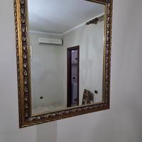 Specchio vintace cornice in legno oro