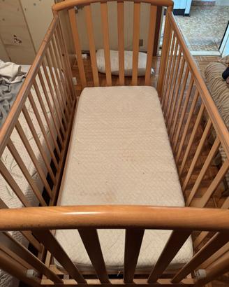 Lettino bambini in legno -come nuovo, regolabile