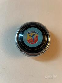 Pulsante clacson Abarth fondo azzurro originale