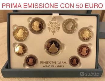 50 Euro Oro VATICANO BENEDETTO XVI 2012 8 VALORI