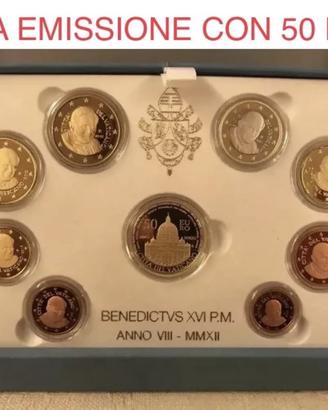 50 Euro Oro VATICANO BENEDETTO XVI 2012 8 VALORI