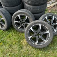 4 cerchi con gomme 245/45 R17 per audi