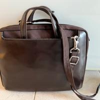 Borsa porta pc in pelle testa di moro