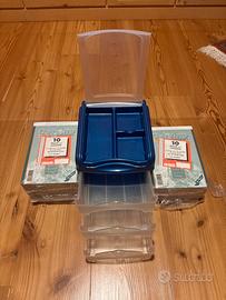 Organizzatore materiale da cancelleria + 23 blocch