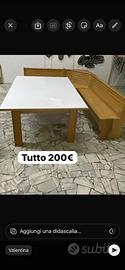Cassapanca e tavolo
