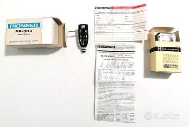 Accoppiata shell Pioneer e testina Shure