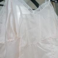 completo in seta e pizzo anni 60