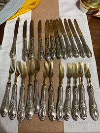 Set posate vintage argento 800