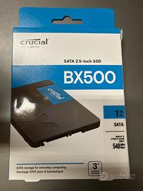 Hard disk ssd 1tb crucial 2,5 muovo sigillato