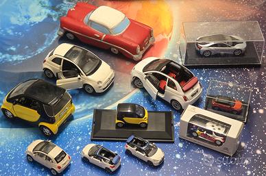 Modellini di auto di misure diverse