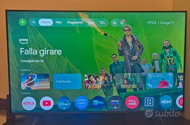 Smart TV 43" TCL QLED 4K  garanzia- Google tv