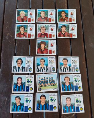 Lotto figurine panini 79/80, Inter Milan e Juve.