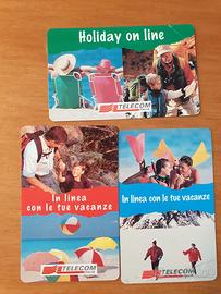 3 Carte Telefoniche Telecom Italia Anni '90