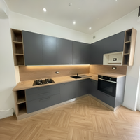 Cucina Completa Angolare Nero Moderno