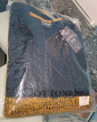 Maglione uomo Cotton & Silk taglia XXL Nuovo! 
