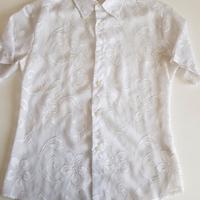 Camicia bianca trasparente L