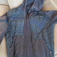 Felpa cotone trapuntato blu Diesel